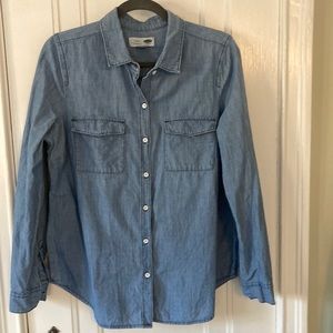 Classic denim button down shirt